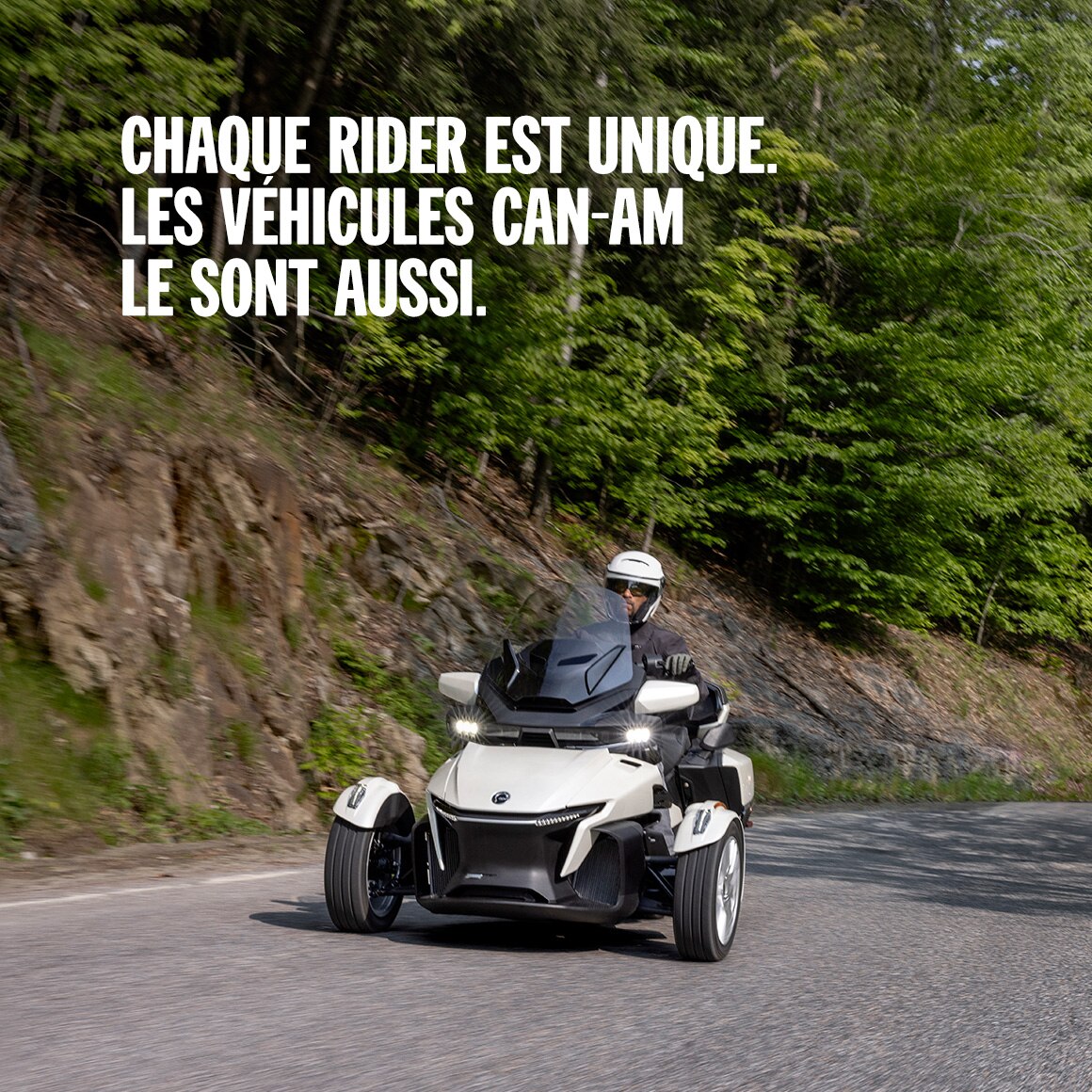 Chaque rider est unique. Les véhicules Can-Am le sont aussi.